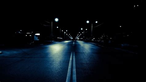 Pictures Night The Road Lights Street Light Live Wallpapers Road