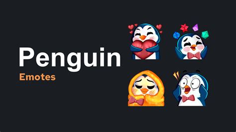 Penguin Chat Emotes Twitch Youtube And Facebook Gaming