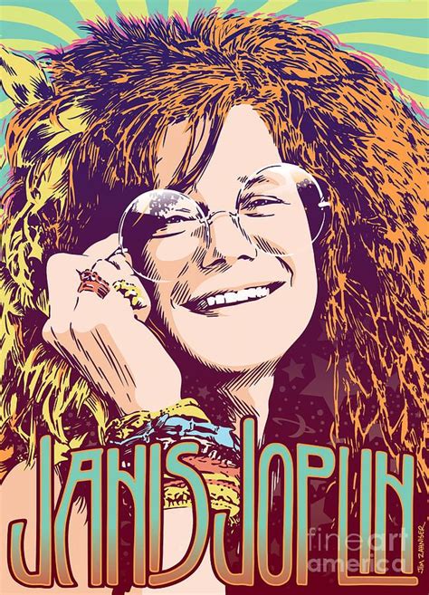 Janis Joplin Pop Art By Jim Zahniser Music Poster Janis Joplin Pop
