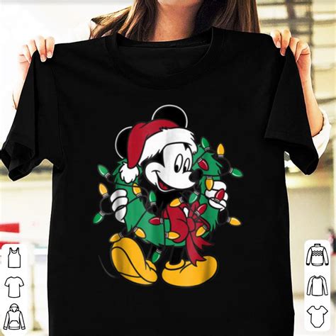 Official Disney Mickey Mouse Christmas Lights Shirt Hoodie Sweater