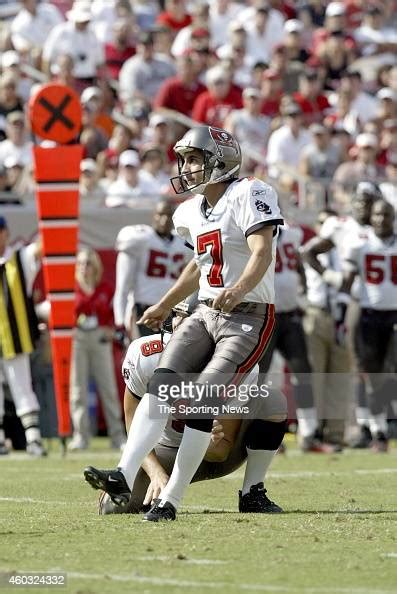 Martin Gramatica Of The Tampa Bay Buccaneers Participates In Warm Up