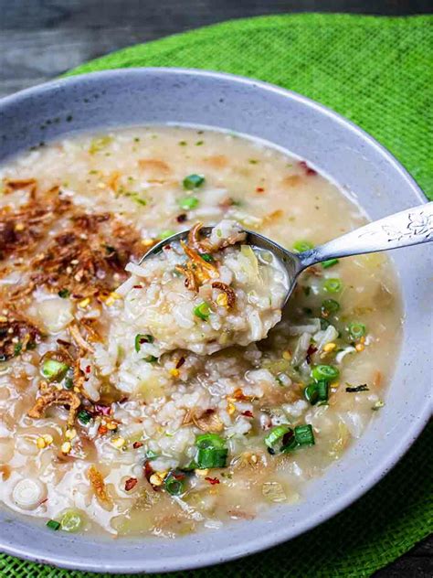 Quick Easy Vegan Congee Recipe Rice Porridge Jook Joyful