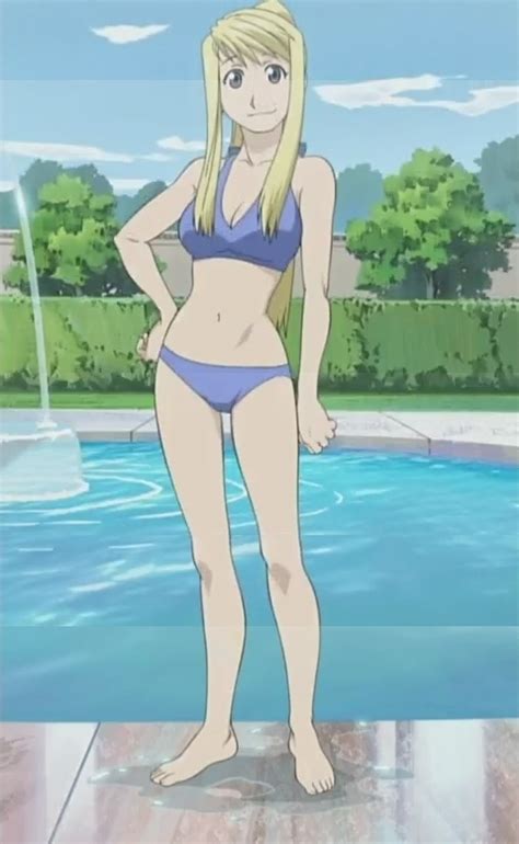 winry rockbell fullmetal alchemist official art screencap stitched third party edit 00s