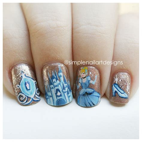 Cinderella Nails Cinderella Nails Disney Nails Nail Art Disney