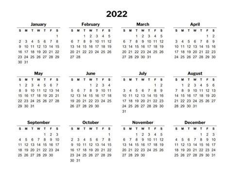 Vacation Schedule Template 2022 Example Calendar Printable