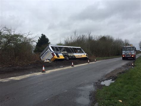 These Pictures Reveal Aftermath Of Nasty Baginton School Bus Crash