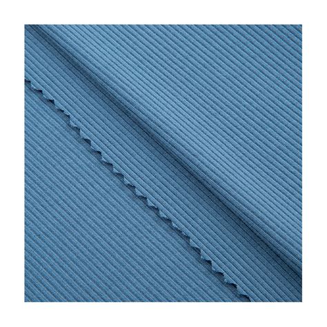 China Rib Knitted Spandex Fabric Popular Solid Color Custom Spandex