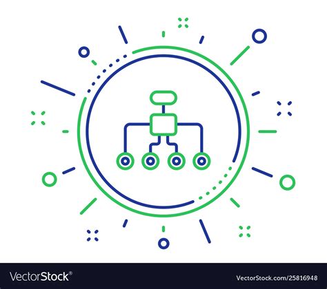 Restructuring Line Icon Business Architecture Vector Image