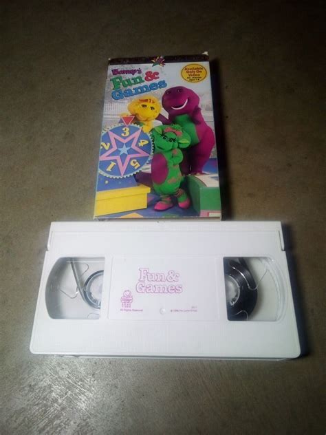 Barney Barneys Fun And Games Vhs Tape Vtg 1996 Classic Collection