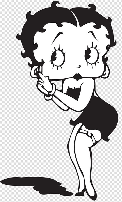 Betty Boop Clip Art Black And White 20 Free Cliparts Download Images