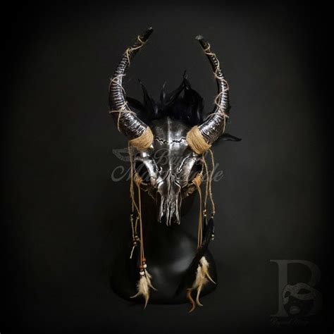 Ram Skull Masquerade Mask In Chrome Ram Skull Skull Mask Skull