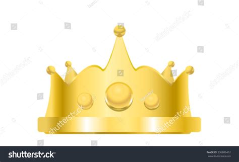 Royal Golden Crown Vector Illustration Stock Vector Royalty Free