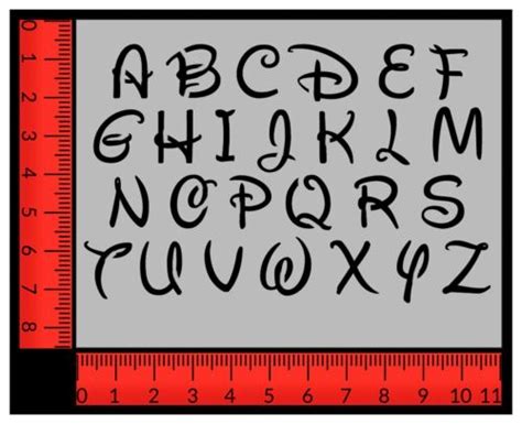 Disney Alphabet Letters 14 Font 11 X 85 Custom Stencil Fast Free