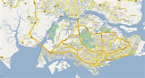 Detailed Road Map Of Singapore Singapore Asia Mapsland Maps Of