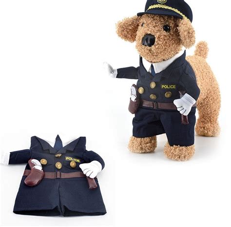 Remeehi Pets Constume Cute Pets Clothes Policeman Uniform For Pets