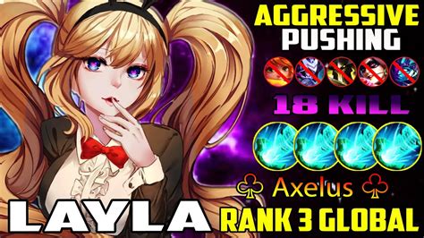 Layla Aggressive Pushing Sexy Bunny Babe By ♧ Axelus ♧ Mobile Legends Youtube