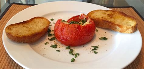 Oven Roasted Tomatoes Stuffed with Chèvre | Food, Oven roasted tomatoes, Roasted tomatoes