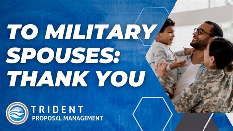 To Military Spouses Thank You