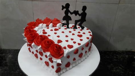 Engagement Cake Decorating Wonderful Heart Shape Cake Design Youtube