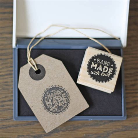 handmade with love stamp and ink pad by the wedding of my dreams | notonthehighstreet.com