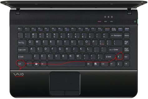Laptop Where Do I Find The Controlup Key On My Sony Vaio Computer