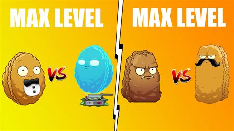 Plants Vs Zombies 2 Wall Nut Vs Infi Nut And Tall Nut Vs Primal Wall Nut