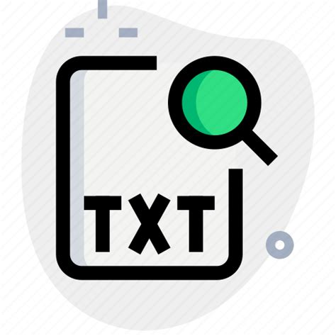 File Txt Search Office Files Icon Download On Iconfinder