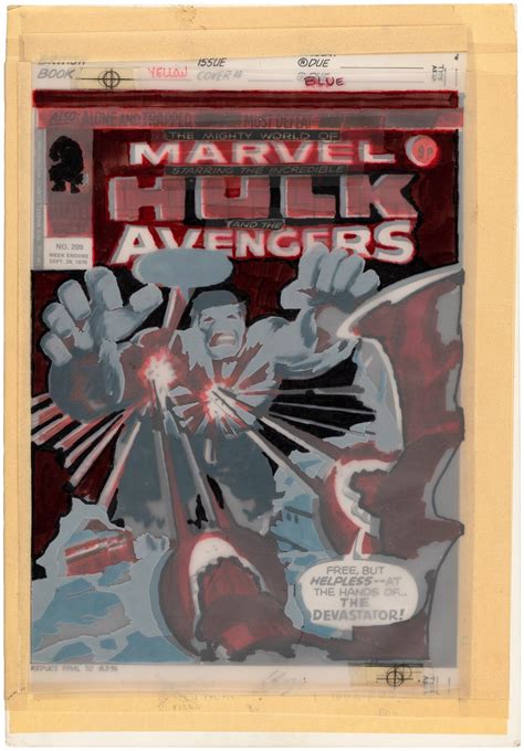 Hakes The Mighty World Of Marvel 209 Mechanical Separation Color