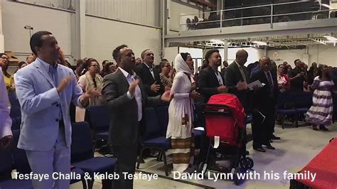 Pastor David Lynn with his family And Singers Kaleb Tesfaye and Tesfaye