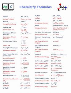Chemistry Formulas Cheat Sheet Chemistry Notes Organic Chemistry