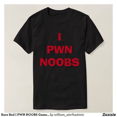 Rare Red I Pwn Noobs Gamer Graphic Tee Graphic Tees