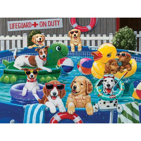Whether you are buying them for your kids or want to gift them for your beloved ones. Puppy Pool Party 500 Piece Jigsaw Puzzle | Bits and Pieces