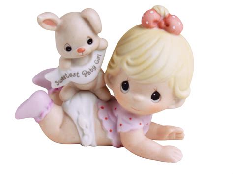 Precious Moments The Sweetest Baby Girl Bisque Porcelain