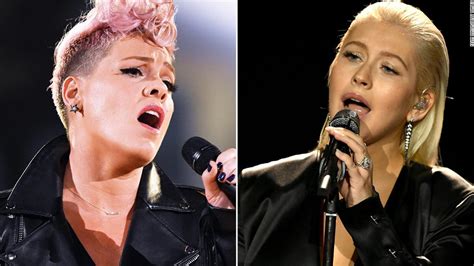 Pink Denies Shading Christina Aguilera Cnn
