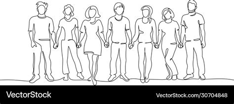 Group People Holding Hands Together Business Vector Image