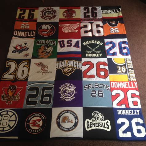 Sports Themed Jersey Memory Blanket Quilt Made To Order Etsy