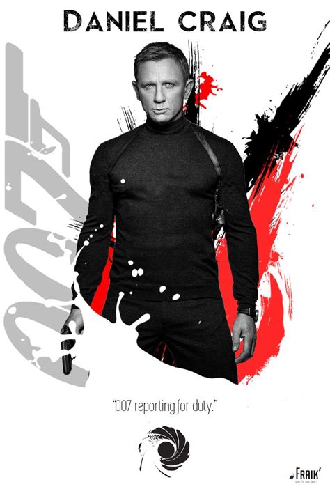 James Bond 007 Daniel Craig Poster 1 Daniel Craig James Bond James