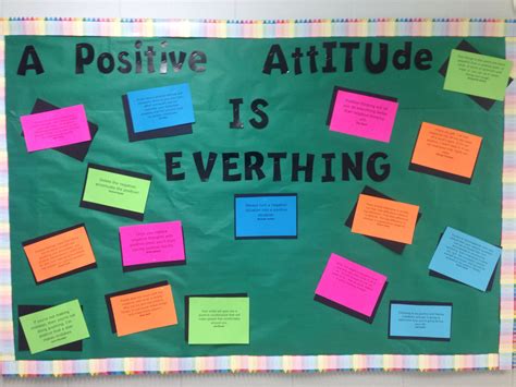 Positive Attitude Bulletin Board Self Esteem Activities Positive