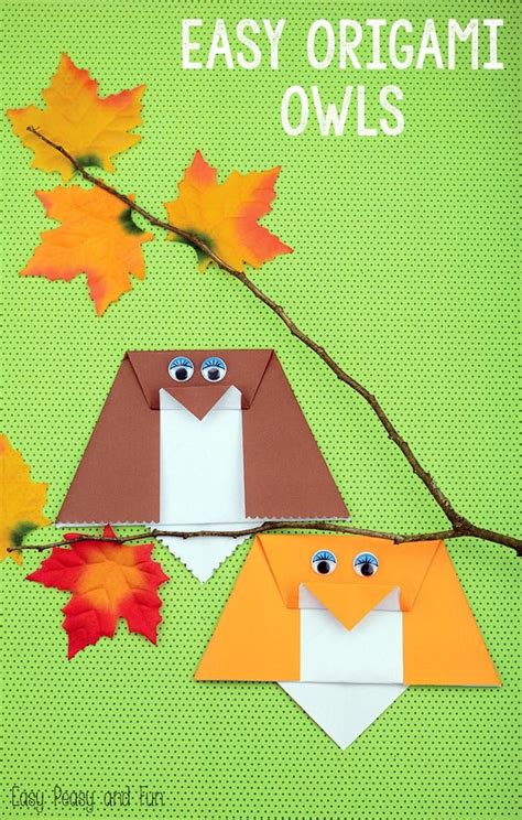 Simple Origami Owl Origami For Kids Kids Origami Origami Easy