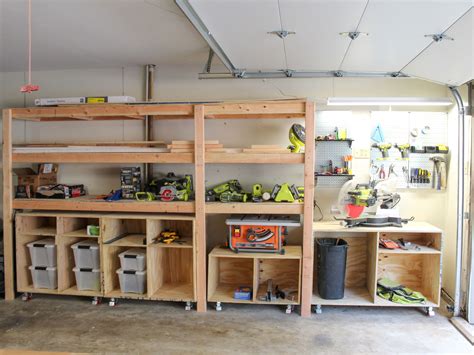Garage Work Space Makeover Caroline Sears Home Wooden Garage