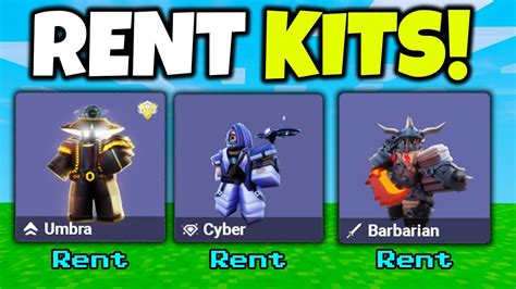 How To Rent Kits Season 7 Roblox Bedwars Youtube