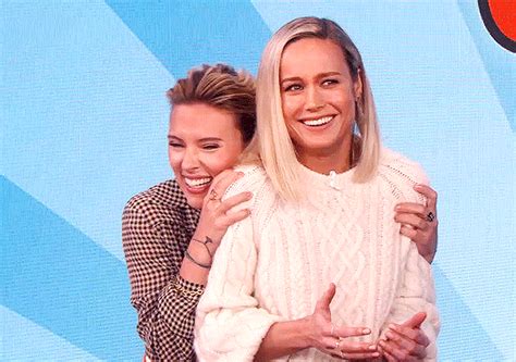 Brie Larson And Scarlett Johansson On The Ellen I Like Girls And
