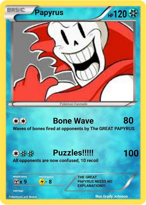 It's undertale characters as pokemon cards! UNDERCARDS | Undertale Amino