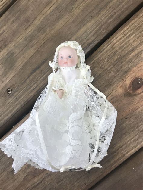 Vintage Miniature Porcelain Bisque Christening China Doll Etsy In