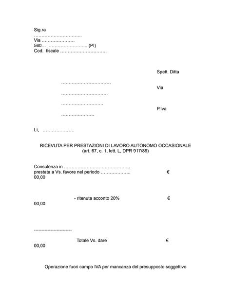 Fac Simile Fattura Con Caparra Confirmatoria Hot Sex Picture