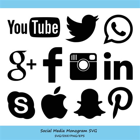 Free Svg Icons Social Media 1527 Amazing Svg File The Best Sites