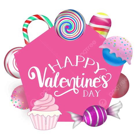 Romantic Valentines Day Png Image Valentines Day Pink Candy Border