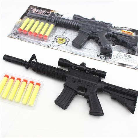 Free shipping cash on delivery best offers. M4A1 assault rifle plastic nerf guns toy + 6 EVA Foam ...