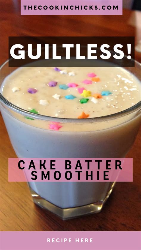 Guiltless Cake Batter Smoothie Recipe Cake Batter Smoothie Sweet