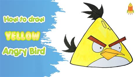 How To Draw Yellow Angry Bird Step By Step Huy Art Drawing Youtube